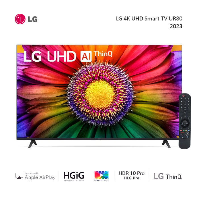 LG 4K Smart UHD AI ThinQ TV UR80 70" - 70UR8050 | 70UR8050PSB